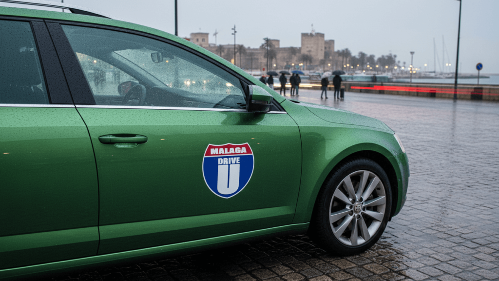 gdzie pojechać samochodem w maladze gdy pada deszcz przewodnik